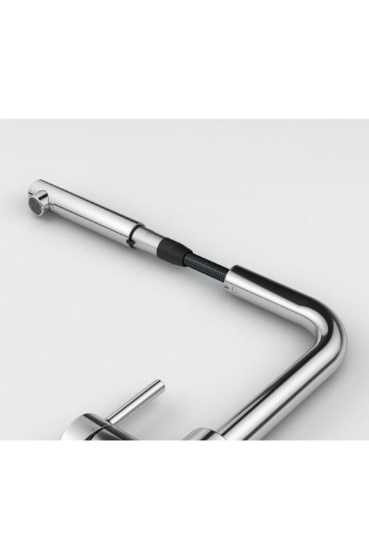 Франке Лина Л кухненски смесител хром с издърпващ се чучур 115.0712.420