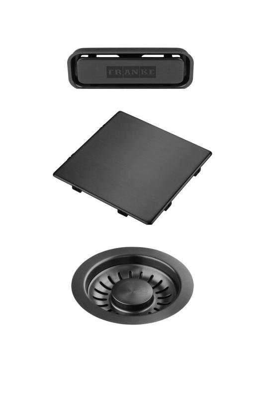 Franke Kubus 2.0 цветен комплект за отводнение Gun Metal 1208970828