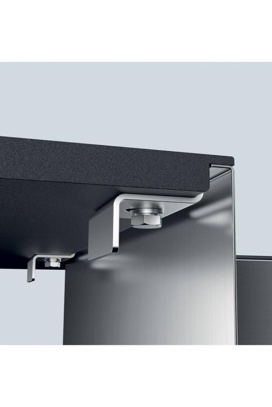 Foster Phantom Slimline RVS Мивка 40x40cm Подплотна за керамични плотове 1208971123