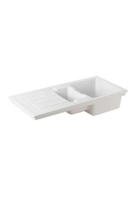 Ausmann Ceramic Sylva 1,5 Керамична бяла мивка с отделение за отцеждане 1000 x 500 мм 1208971126
