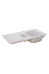 Ausmann Ceramic Crest 1,5 Керамична Бяла Мивка със Зона за Отцеждане 995 x 497 mm  1208971131