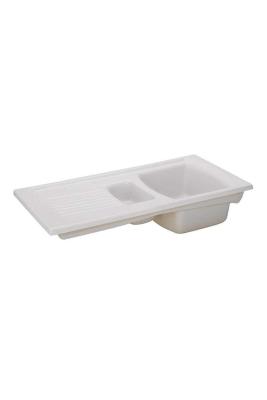 Ausmann Ceramic Crest 1,5 Керамична Бяла Мивка със Зона за Отцеждане 995 x 497 mm  1208971131