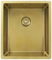 Pure.Sink Exclusivo Златен мивка 34x40 см 10мм радиус подграден, плосък и надстроен PEX3440-60