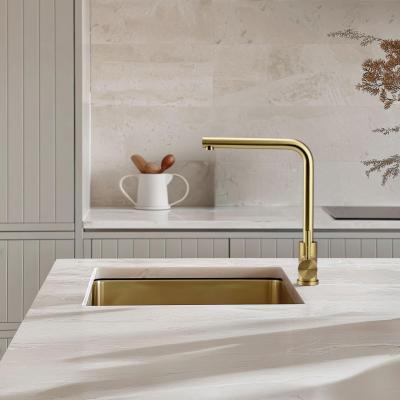 Pure.Sink Exclusivo Златен мивка 34x40 см 10мм радиус подграден, плосък и надстроен PEX3440-60