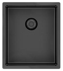Pure.Sink Exclusivo Гън метал мивка 34x40 см 10mm радиус подградна, плоска и надградна PEX3440-61