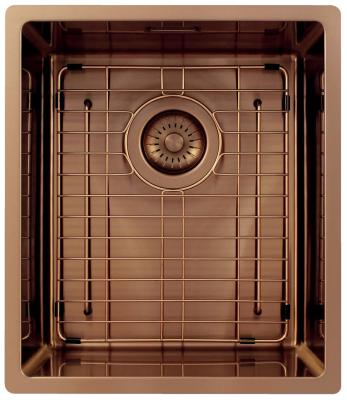 Pure.Sink Exclusivo Медено мивка 34x40 см 10мм радиус подградна, плоскостроене и надградба PEX3440-62