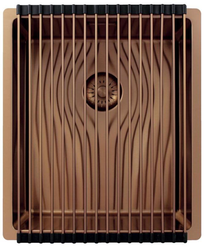 Pure.Sink Exclusivo Медено мивка 34x40 см 10мм радиус подградна, плоскостроене и надградба PEX3440-62