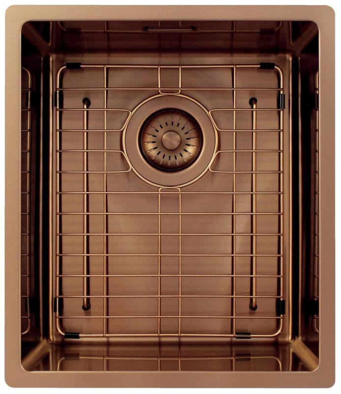 Pure.Sink Exclusivo Медено мивка 34x40 см 10мм радиус подградна, плоскостроене и надградба PEX3440-62