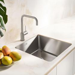 Pure.Sink Exclusivo RVS мивка 40x40 см 10мм радиус за вграждане, плоско монтиране и горно монтиране PEX4040-02