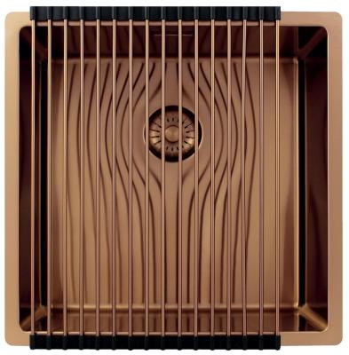 Pure.Sink Exclusivo Меден мивка 40x40 cm 10mm радиус подграда, плоскостроене и строителство PEX4040-62