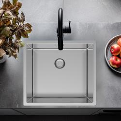 Pure.Sink Exclusivo RVS мивка 45x40 см 10мм радиус подградба, равнинна градба и надградба PEX4540-02