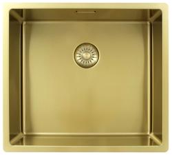 Pure.Sink Exclusivo Златен мивка 45x40 см 10мм радиус за вграждане, плоско вграждане и надстройка PEX4540-60