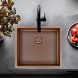 Pure.Sink Exclusivo Меден мивка 45x40 см радиус 10мм подграда, плосък и надстройка PEX4540-62