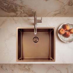Pure.Sink Exclusivo Меден мивка 45x40 см радиус 10мм подграда, плосък и надстройка PEX4540-62