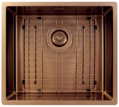 Pure.Sink Exclusivo Меден мивка 45x40 см радиус 10мм подграда, плосък и надстройка PEX4540-62