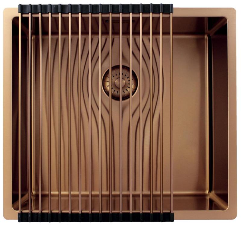 Pure.Sink Exclusivo Меден мивка 45x40 см радиус 10мм подграда, плосък и надстройка PEX4540-62