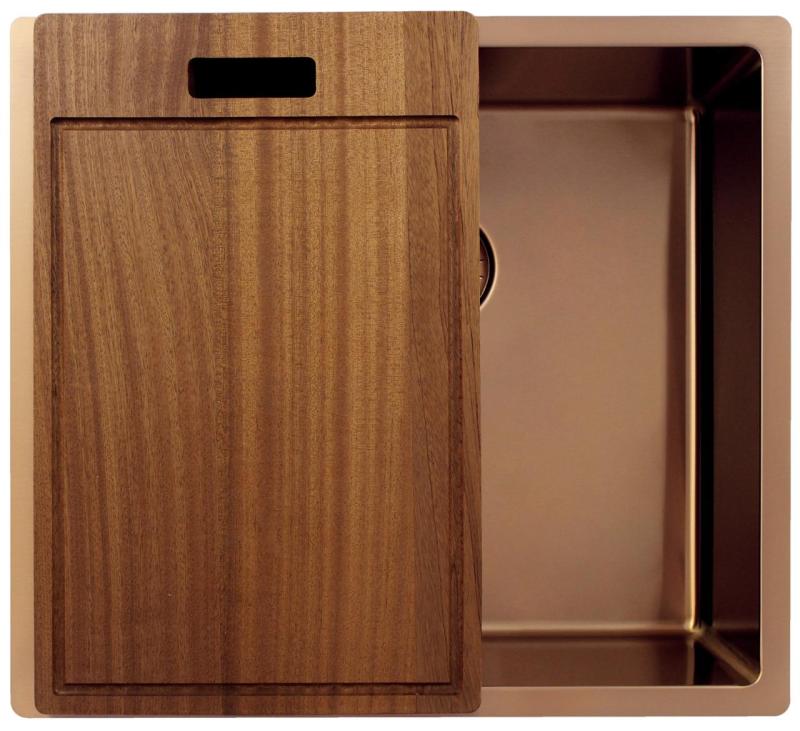 Pure.Sink Exclusivo Меден мивка 45x40 см радиус 10мм подграда, плосък и надстройка PEX4540-62