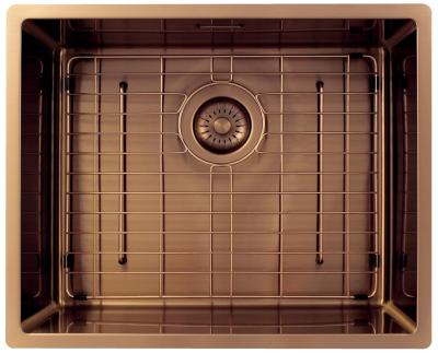 Pure.Sink Exclusivo Меден плот 50x40 см 10мм радиус за вграждане, равна и горна част PEX5040-62