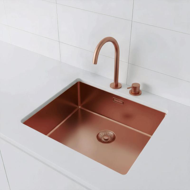 Pure.Sink Exclusivo Меден плот 50x40 см 10мм радиус за вграждане, равна и горна част PEX5040-62