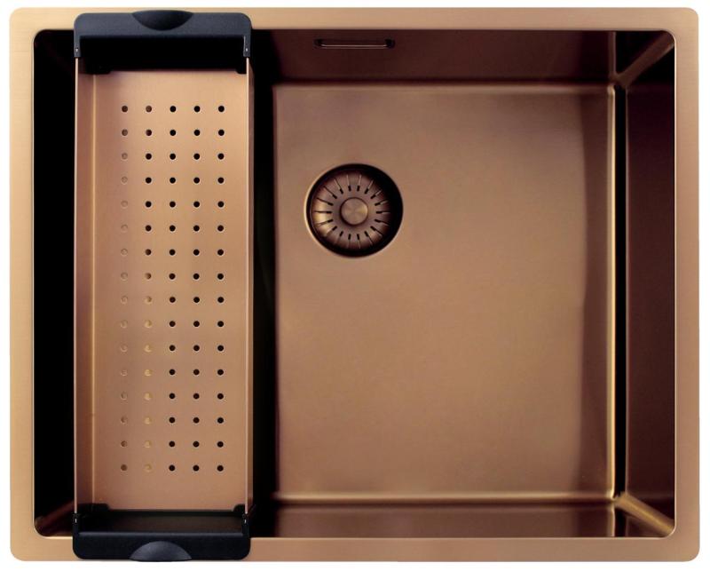 Pure.Sink Exclusivo Меден плот 50x40 см 10мм радиус за вграждане, равна и горна част PEX5040-62