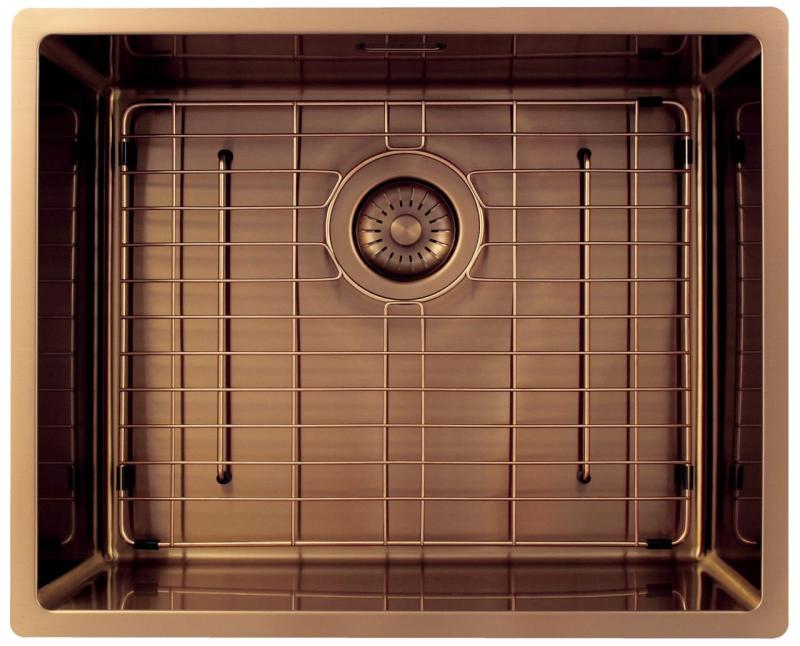 Pure.Sink Exclusivo Меден плот 50x40 см 10мм радиус за вграждане, равна и горна част PEX5040-62