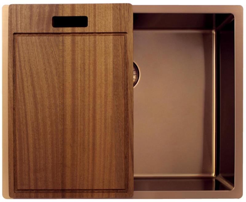 Pure.Sink Exclusivo Меден плот 50x40 см 10мм радиус за вграждане, равна и горна част PEX5040-62