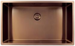 Pure.Sink Exclusivo голяма медна мивка 70x40 см 10мм радиус подграда, вградена и надградба PEX7040-62