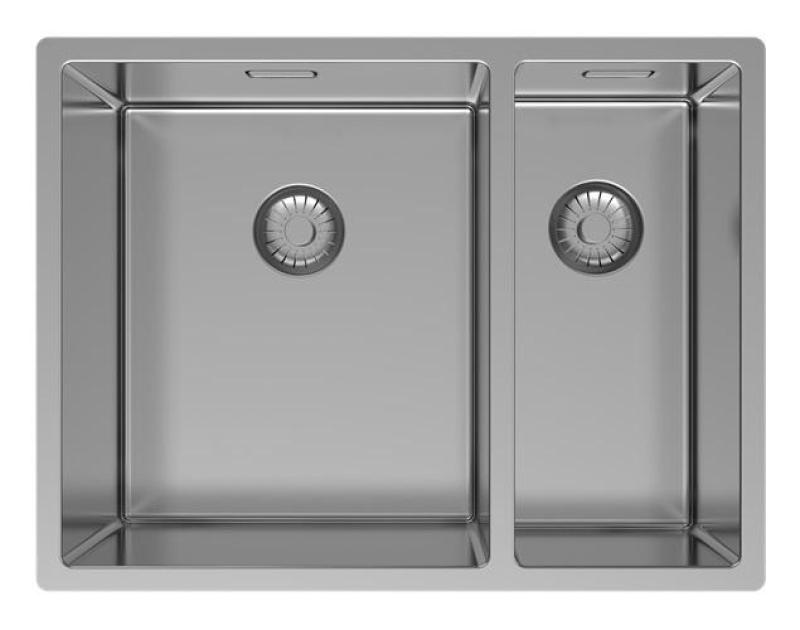 Pure.Sink Exclusivo RVS 1,5 половин чаша за миене 34+18 см 10мм радиус PEX341840-02