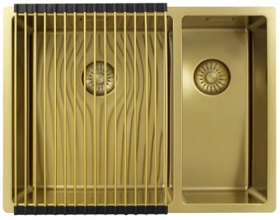 Pure.Sink Exclusivo Златен 1,5 половин чешма 34+18 см радиус 10mm PEX341840-60