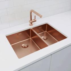 Pure.Sink Exclusivo Меден 1,5 полузатваращ се умивалник 34+18 см 10мм радиус PEX341840-62