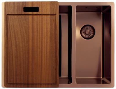 Pure.Sink Exclusivo Меден 1,5 полузатваращ се умивалник 34+18 см 10мм радиус PEX341840-62