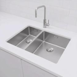 Pure.Sink Exclusivo RVS 1,5 полуторен мивка 18+34 см 10mm радиус PEX183440-02