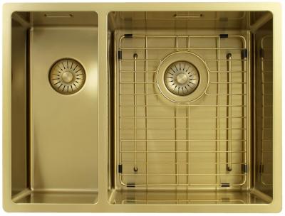 Pure.Sink Exclusivo Златен 1,5 полуторен умивалник 18+34 см 10mm радиус PEX183440-60