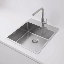Pure.Sink Exclusivo RVS мивка 44x52 см Tapwing с отвор за смесител 10mm радиус PEX4040T-02