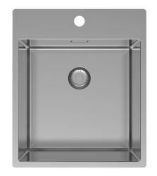 Pure.Sink Exclusivo RVS мивка 44x52 см Tapwing с отвор за смесител 10mm радиус PEX4040T-02
