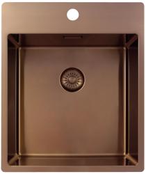 Pure.Sink Exclusivo Медено мивко 44x52 см Tapwing с отвор за смесител 10mm радиус PEX4040T-62