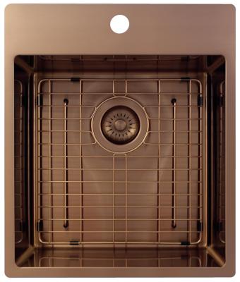 Pure.Sink Exclusivo Медено мивко 44x52 см Tapwing с отвор за смесител 10mm радиус PEX4040T-62