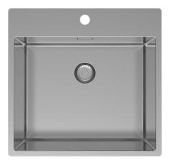 Pure.Sink Exclusivo RVS мивка 54x52см Tapwing с отвор за монтаж на кран 10mm радиус PEX5040T-02