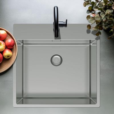 Pure.Sink Exclusivo RVS мивка 54x52см Tapwing с отвор за монтаж на кран 10mm радиус PEX5040T-02