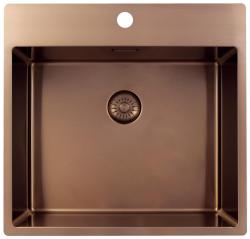 Pure.Sink Exclusivo Меден мивка 54x52 см Tapwing с отвор за чешма 10mm радиус PEX5040T-62