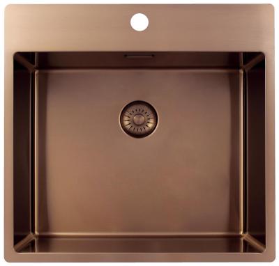 Pure.Sink Exclusivo Меден мивка 54x52 см Tapwing с отвор за чешма 10mm радиус PEX5040T-62