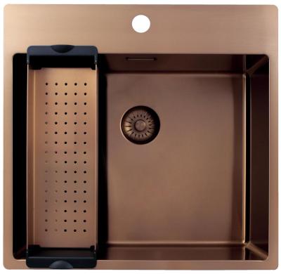 Pure.Sink Exclusivo Меден мивка 54x52 см Tapwing с отвор за чешма 10mm радиус PEX5040T-62
