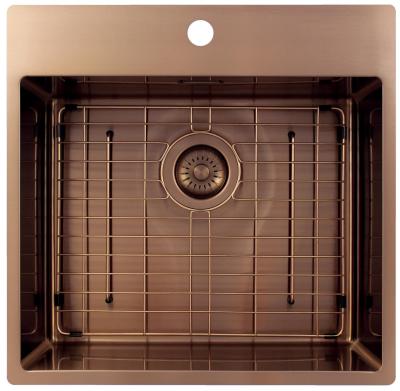 Pure.Sink Exclusivo Меден мивка 54x52 см Tapwing с отвор за чешма 10mm радиус PEX5040T-62