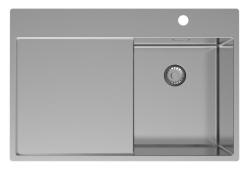 Pure.Sink Exclusivo RVS малко мивка със сушилня 78x52 см Tapwing вдясно PEX3478RT-02