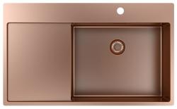 Pure.Sink Exclusivo Медено мивко със сушилня 86x52 см Tapwing вдясно PEX5086RT-62