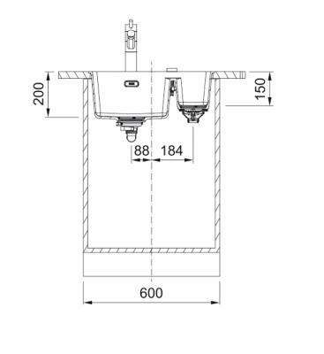 Franke Maris MRG 260-34-15 Fragranite Кафе-крем мивка Ляво равнинно вграждане 135.0725.670