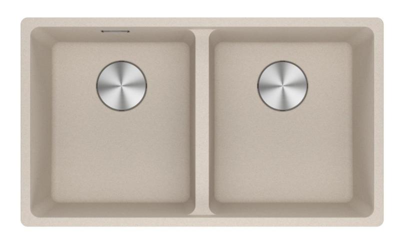 Franke Maris MRG 220-35-35 Fragranite Coffee cream двоен мивката плосък вграждане 135.0725.668