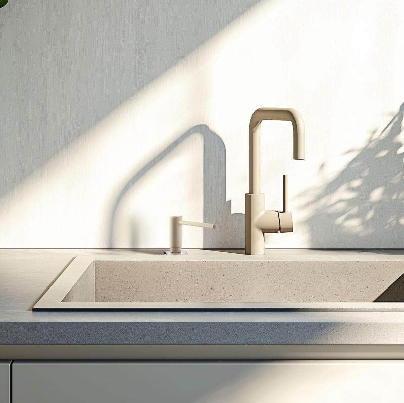 Франке Актив вграден дозатор за сапун за кухня, гранит Кафе крем 112.0633.091