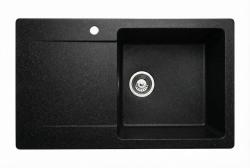 Graniteland Liri Гранитен Ардуин с външен вид на твърд камък мивка с държач за съдове 765x448 мм 1208971437