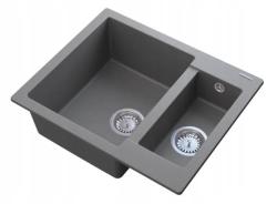 Graniteland Adda Гранитни Сиви 1.5 Мивки За Вграждане 600x495mm 1208971456
